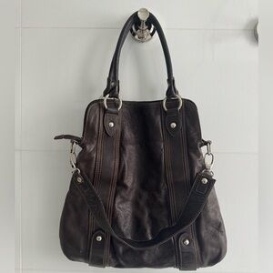 Brown Leather Shoulder Bag